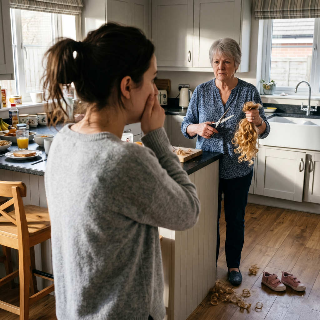 mother-in-law secretly cutting my daughter's hair
